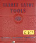 Gisholt-Gisholt Masterline AR, Turret Lathe, Operations & Maintenance Manual-AR Type-Masterline-06